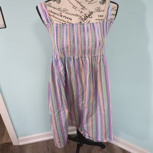 Polo Ralph Lauren Girls Size 14 stripes Dress smocked